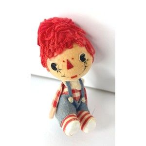 Vintage 1973 Raggedy Andy The Bobbs Merrill Co Christmas Ornament Made in Japan